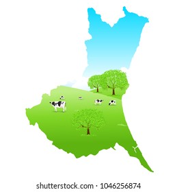  Ibaraki Cattle Map Ranch