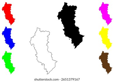 Ibaraki cidade (Japão, Nihon-koku ou Nippon-koku, região de Kansai) mapa ilustração vetorial, esboço rabisco Ibaraki-shi mapa