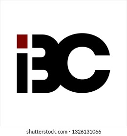 IBC, BC initials geometric corporate logo