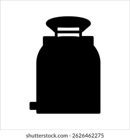 Ibc container glyph icon. Intermediate Bulk Container. Clipart image isolated on white background
