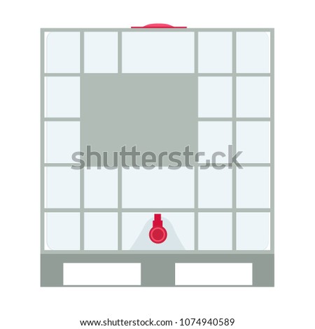 ibc container icon. Vector illustration isolated on white background