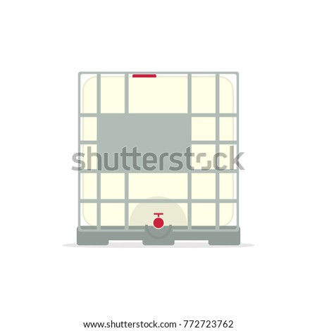 ibc container icon. Vector illustration isolated on white background