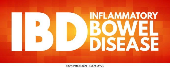 IBD Inflammatory Bowel Disease - group of inflammatory conditions of the colon and small intestine, acronym text concept background