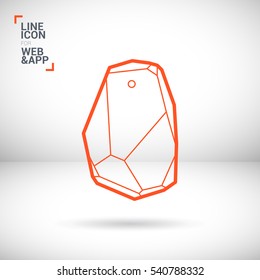 i-beacon isolated minimal icon. home radar graph line vector icon for websites and mobile minimalistic flat design. 