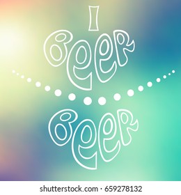 iBeer/Beer. Vector background.