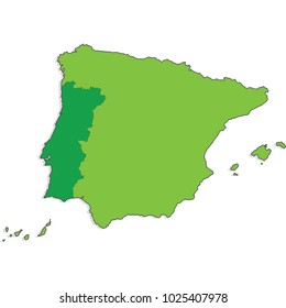 Iberian Peninsula Map