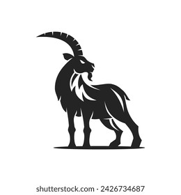 Ibex Logo template Isolated. Brand Identity. Icon Abstract Vector graphic