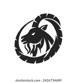 Ibex Logo template Isolated. Brand Identity. Icon Abstract Vector graphic