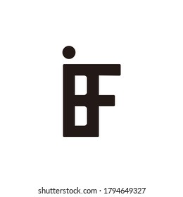 IBF-Letter-Vektorlogo-Marke