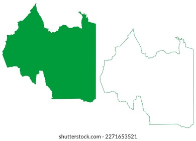 Ibiracu municipality (Espírito Santo state, Municipalities of Brazil, Federative Republic of Brazil) map vector illustration, scribble sketch Ibiraçu map