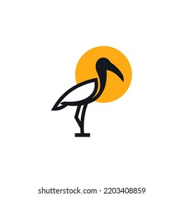 Ibis Logo Design, Vector And Illustration