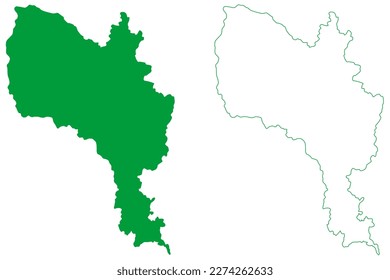 Ibitirama municipality (Espírito Santo state, Municipalities of Brazil, Federative Republic of Brazil) map vector illustration, scribble sketch Ibitirama map