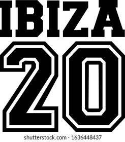 Ibiza 20 in black and white vacation
