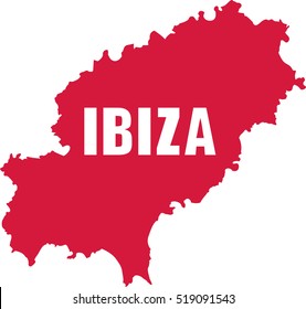 Ibiza map with name