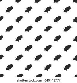 Ibiza map seamless pattern, isolated on white background. Vector illustration, easy to edit.