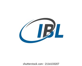 IBL letter creative modern elegant swoosh logo design