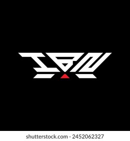 IBN letter logo vector design, IBN simple and modern logo. IBN luxurious alphabet design  