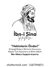 Ibn-i Sina Haftası
Turkish Physician Ibn Sina Vector. Translation: Happy Ibn Sina Week, Leader Of Physicians
Turkey 17-25 August 