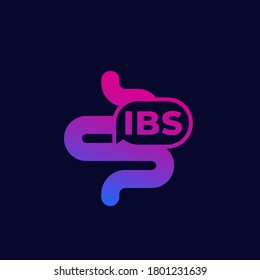 IBS Icon, Irritable Bowel Syndrome, Vector Design