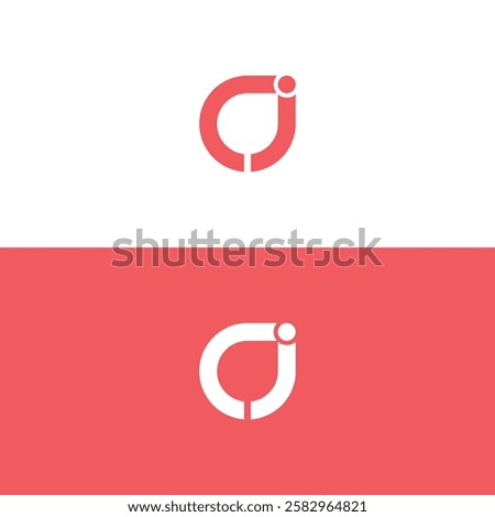 ic ci Letter Business Logo Design Alphabet Icon Vector Symbol
