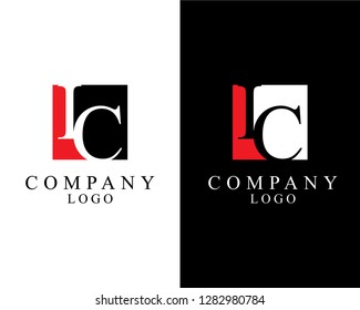 ic, ci letter or initial company logo template vector