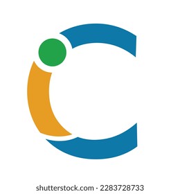 logotipo de letra ic