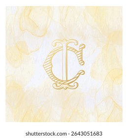 IC, CI, logo IC, Letter IC,  Monogram IC,Logo for Wedding , monogram for Wedding , Wedding Monogram, Wedding Logo, Logo Design , Monogram Vintage