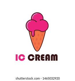 Ic Cream Logo Design Template