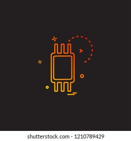 IC icon design vector