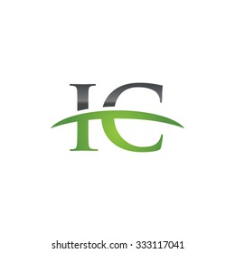 IC initial company green swoosh logo