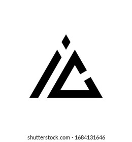 Design-Symbol für das IC-Letter-Logo