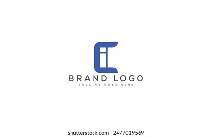 IC logo design vector template design for brand