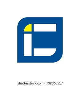 Ic Logo Initial Letter Design Template Vector