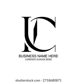 IC modern logo design, creative minimalist emblem, professional brand identity, unique company symbol, stylish vector graphic design