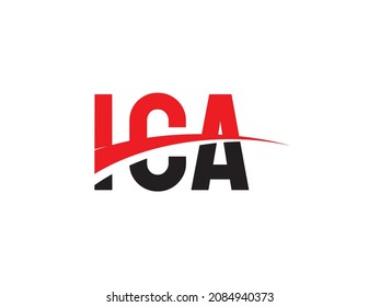 ICA Letter Initial Logo Design Vector Illustration