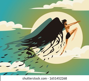 icarus flying near to the sun