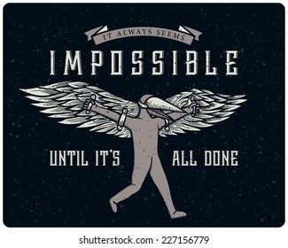 Icarus t-shirt print