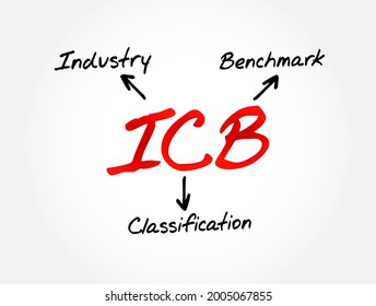 ICB - Industry Classification Benchmark acronym, technology concept background