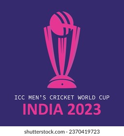 ICC men's cricket world cup 2023 vector.