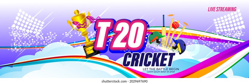 ICC Men's T20 World Cup cricket championship abstract background.