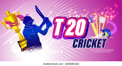 ICC Men's T20 World Cup cricket championship abstract background.