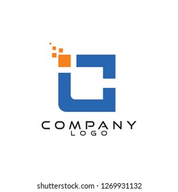 Ic/ci Tech/ict/it Logo Design Vector