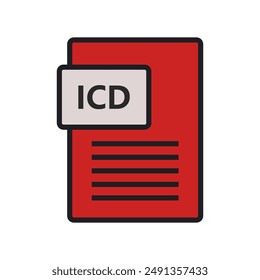 Symbol der ICD-Datei im Hintergrund dargestellt