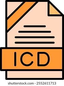 ICD Filled Style Icon Design