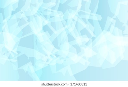 Ice abstract geometric vector background template