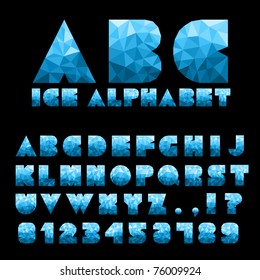 Ice Alphabet With Numbers