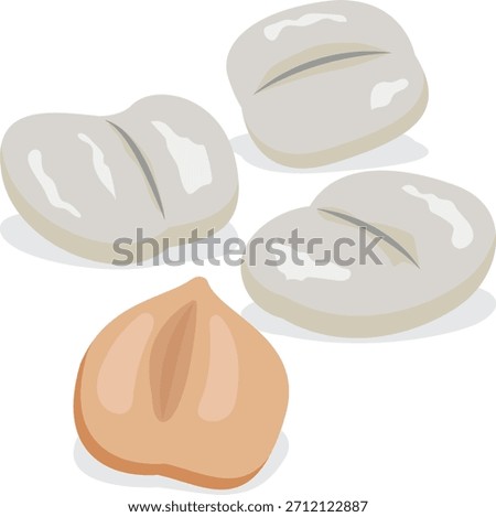 ice apple tender kernel, palmyra palm.