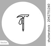 Ice ax icon sign vector,Symbol, logo illustration for web and mobile