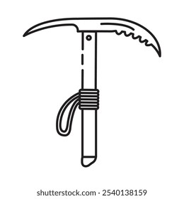 ice axe for climbing isolated icon