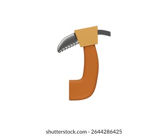 ice axe icon 3d illustration render
